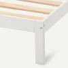 imageAmazon Basics Full Bed Frame with Headboard Solid Pine Wood with Bed Slats Full WhiteWhite