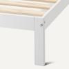 imageAmazon Basics Full Bed Frame with Headboard Solid Pine Wood with Bed Slats Full WhiteWhite