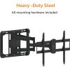 imageAmazon Basics Heavy Duty Dual Arm Full Motion Articulating TV Mount for 37 to 80 TVs up to 132 lbs Fits LED LCD OLED Flat Curved Screens BlackFull Motion Articulating Extension