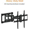 imageAmazon Basics Heavy Duty Dual Arm Full Motion Articulating TV Mount for 37 to 80 TVs up to 132 lbs Fits LED LCD OLED Flat Curved Screens BlackFull Motion Articulating