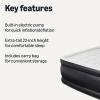 imageAmazon Basics Inflatable air Mattress Queen 22in Height Blow up Mattress with Built in PumpQueen 600 lbs  NA Plug