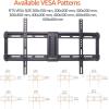 imageAmazon Basics Low Profile TV Wall Mount with Horizontal Post Installation Leveling for 32 to 86 inch TVs BlackFixed