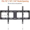 imageAmazon Basics Low Profile TV Wall Mount with Horizontal Post Installation Leveling for 32 to 86 inch TVs BlackTilt
