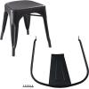 imageAmazon Basics Metal Dining Chairs Matte Black 1 Count Pack of 4Matte Black