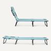imageAmazon Basics Outdoor Lounge Chair Foldable Design with MultiAngle Backrest Blue 1PackBlue