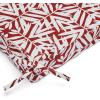 imageAmazon Basics Outdoor Patio Bench Cushion 45 x 18 x 3 Inches Red Bamboo LeafRed Bamboo Leaf