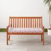 imageAmazon Basics Outdoor Patio Bench Cushion 45 x 18 x 3 Inches Red Bamboo LeafRed Bamboo Leaf