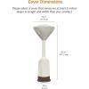 imageAmazon Basics Outdoor Round Stand Up Patio Heater Cover Tan 36 x 185 x 95Tan