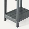 imageAmazon Basics Outdoor Side Table 4191cm x 32cm x 4191cm Grey 1PackGrey