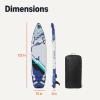 imageAmazon Basics Stand Up Paddleboard with Complete Accessory Kit 132 inches x 33 inches Blue