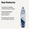imageAmazon Basics Stand Up Paddleboard with Complete Accessory Kit 132 inches x 33 inches Blue