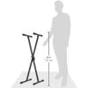 imageAmazon Basics Sturdy Keyboard and Piano Stand HeavyDuty Adjustable HeightAdaptive XShape Design BlackSingleXShape