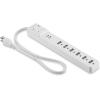 imageAmazon Basics Surge Protector Power Strip with 2 USB Ports 6 Outlet Extension Cord 1000 Joule Rectangle 6 ft Cord Length BlackWhite