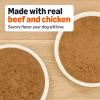 imageAmazon Basics Wet Dog Food Cuts in Gravy TBone Flavor Made with Real Chicken and Beef 132 oz can Pack of 12Filet Mignon Flavor and Chicken  Rice Dinner