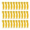 imageAmazon Basics Film Safety Cutter Concealed Stainless Steel Blade with Tape Splitter for Boxes Packages Shrink Wrap Yellow 30Pack30