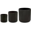 imageAmazon Basics Fluted Ceramic Round Planter 10inch BlackBlack