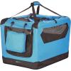imageAmazon Basics Folding Portable Soft Pet Dog Crate Carrier Kennel 262L x 178W x 181H BlackBLUE