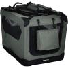 imageAmazon Basics Folding Portable Soft Pet Dog Crate Carrier Kennel 262L x 178W x 181H BlackGREY