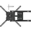 imageAmazon Basics Low Profile TV Wall Mount with Horizontal Post Installation Leveling for 32 to 86 inch TVs BlackFull Motion Articulating