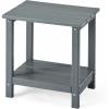 imageAmazon Basics Outdoor Side Table 4191cm x 32cm x 4191cm Grey 1PackGrey