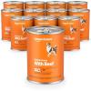 imageAmazon Basics Wet Dog Food Cuts in Gravy TBone Flavor Made with Real Chicken and Beef 132 oz can Pack of 12Gravy with Beef Flavor