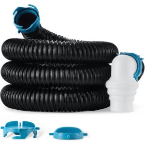 imageAmazon Basics  RV Sewer Hose 20 ft Black15FT