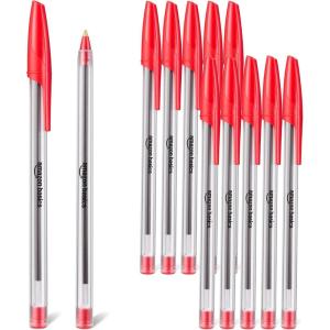 imageAmazon Basics Ballpoint Pens 10mm Blue 12 PackRed