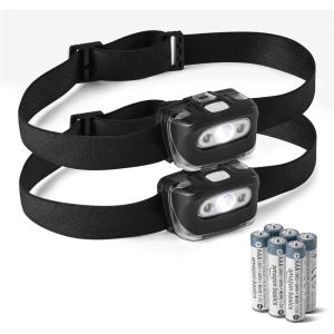 imageAmazon Basics Outdoor and Camping Essentials headlamps 2Pack Black