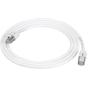 imageAmazon Basics RJ45 Cat 7 Ethernet Patch Cable 10Gpbs HighSpeed Cable 600MHz DoubleShielded 10 Foot WhiteWhite