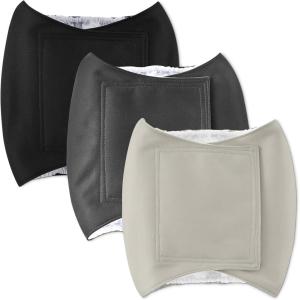 imageAmazon Basics Washable Dog Diapers Highly Absorbent Male M Size 3 Pack 185 x 74 x 025 Colors Black Grey SilverL