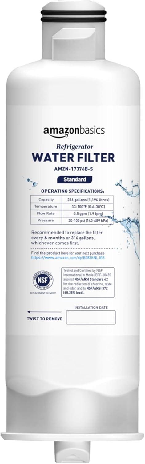 imageAmazon Basics Replacement Samsung DA9717376B HAFQINEXP Refrigerator Water Filter 3Pack Standard Filtration1Pack