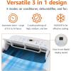 imageAmazon Basics 3In1 Portable Air Conditioner with Remote Timer Sleep Mode Auto Swing Dehumidifier 10000 BTU ASHRAE6000 BTU SACC Cools Bedroom Up to 450 Sqf White10000 BTU