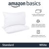 imageAmazon Basics 400 Thread Count 100 Cotton Pillow Cases Sateen Weave King Dark Gray 40 x 20 Set of 2 Pillows Not IncludedWhite