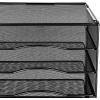 imageAmazon Basics 5Tier Mesh Desk Organizer File Holder Paper Sorter for Office Supplies Mail Documents 136 x 95 x 128 inches Black5 slots