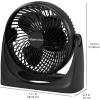 imageAmazon Basics Air Circulator Fan Desk Fan for Bedroom Home and Office With 90Degree Tilt Head 3 Speed Settings Lightweight 42 LBS 70 Watts Black 148Wx76Dx141H111W x 63D x 109H