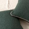 imageAmazon Basics Boucle Throw Pillow Covers for Couch Living Room Home Decor with Hidden Zipper Green 1818in Pack of 2Green