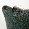imageAmazon Basics Boucle Throw Pillow Covers for Couch Living Room Home Decor with Hidden Zipper Green 1818in Pack of 2Green