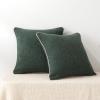 imageAmazon Basics Boucle Throw Pillow Covers for Couch Living Room Home Decor with Hidden Zipper Green 1818in Pack of 2Green