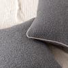 imageAmazon Basics Boucle Throw Pillow Covers for Couch Living Room Home Decor with Hidden Zipper Green 1818in Pack of 2Grey