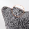 imageAmazon Basics Boucle Throw Pillow Covers for Couch Living Room Home Decor with Hidden Zipper Green 1818in Pack of 2Grey