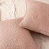 imageAmazon Basics Boucle Throw Pillow Covers for Couch Living Room Home Decor with Hidden Zipper Green 1818in Pack of 2Pink