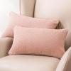 imageAmazon Basics Boucle Throw Pillow Covers for Couch Living Room Home Decor with Hidden Zipper Green 1818in Pack of 2Pink