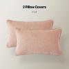 imageAmazon Basics Boucle Throw Pillow Covers for Couch Living Room Home Decor with Hidden Zipper Green 1818in Pack of 2Pink