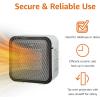 imageAmazon Basics Ceramic Space Heater Mini Heater for Office Desk Portable Tent Heater Indoor Use 500 W With TipOver Protection Lightweight 14 LBS Black 587D x 315W x 595HWhite