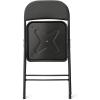 imageAmazon Basics Comfortable VinylPadded Metal Steel Folding Chairs for Events Easy to Fold and Store Black 4Pack