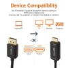 imageAmazon Basics DisplayPort to HDMI Cable UniDirectional Computer to Screen Video and Audio 1080p 1920x1200 4K60Hz 3 ft GoldPlated Plug BlackBlack
