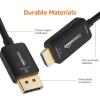 imageAmazon Basics DisplayPort to HDMI Cable UniDirectional Computer to Screen Video and Audio 1080p 1920x1200 4K60Hz 3 ft GoldPlated Plug BlackBlack