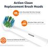 imageAmazon Basics Electric Toothbrush Replacement Heads Compatible with Most OralB Brushes White 3 Count1 Count Pack of 3