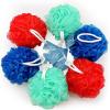 imageAmazon Basics Exfoliating Bath and Shower Loofah Multicolor Pack of 6