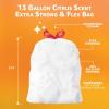 imageAmazon Basics Extra Strong amp Flex Tall Kitchen Drawstring Trash Bags Tropical Island Scent 13 Gallon 40 CountCitrus